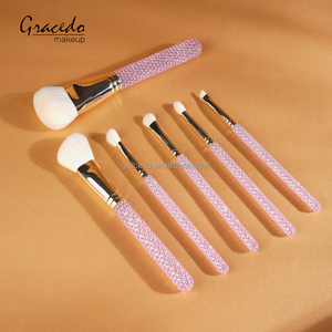 Lanzamiento <span class=keywords><strong>de</strong></span> Fábrica 2026, Juego <span class=keywords><strong>de</strong></span> 6 Brochas <span class=keywords><strong>de</strong></span> Maquillaje Faciales con Mango <span class=keywords><strong>de</strong></span> Plástico y Pelo Sintético con Incrustaciones <span class=keywords><strong>de</strong></span> Circonio, Personalización <span class=keywords><strong>de</strong></span> Lujo con Brillo - Product Image 4