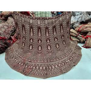 Designer Lehenga Set Featuring Heavy Jarkan <b>Detailing</b> Heavy Blouse and 3 Meter Skirt Bulk Supply for Weddings and Bridal Stores - Product Image 5