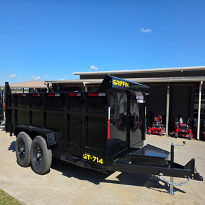 Remolque volquete 7x14 en venta |   Remolque Volquete Hidráulico 7x14 con Laterales Altos de 3 Pies, Ejes Dobles de 7000 LB, 14000 GVWR, Remolque Volquete de Servicio Pesado - Product Image 1