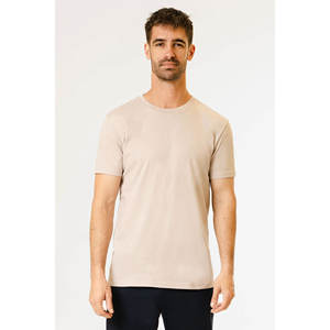 T-shirt homme col rond manches courtes col rond manches courtes coton peigné T-shirt homme - Product Image 1