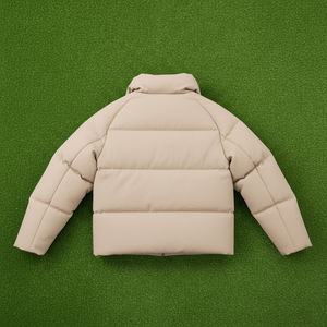 Veste d'hiver à col rabattu de style Hip Hop sur mesure pour hommes Streetwear Veste à bulles coupe-vent légère de grande taille - Product Image 2