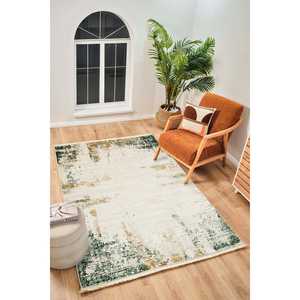 Alfombra Moderna Multicolor Netline PR016, 60% Viscosa, 40% Acrílico, para Dormitorio, Estudio y Habitación Infantil, Alfombras Home Depot - Product Image 6