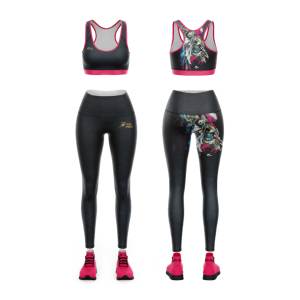 เลกกิ้งโยคะระบายอากาศได้ดีผ้าถักสำหรับผู้หญิงเลกกิ้งเนื้อนุ่มมากน้ำหนักเบาระบายอากาศได้ดี - Product Image 2