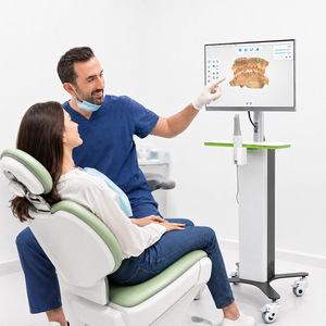 Carrito móvil para escáner dental con soporte para monitor y toma de corriente para equipos de imágenes orales, clase II, certificado CE - Product Image 1