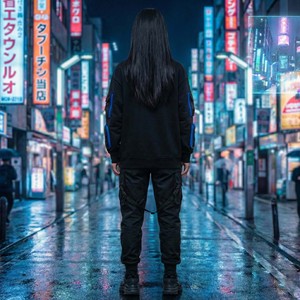 Sudadera Cyberpunk Futurista Oversize, Estilo Utilitario, Color Negro Mate, Techwear, con Bolsillos Funcionales, 100% Algodón, para Invierno - Product Image 6