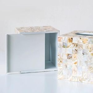 Haute qualité luxe mère de porte-papier de soie vadrouille en bois boîte de mouchoirs en papier pour dessus de table maison restaurant décoration de voiture - Product Image 4