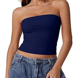 Camiseta sin mangas de alta calidad para mujer, 100% de algodón y poliéster, camiseta sin mangas de algodón para ropa de gimnasio para mujer - Product Image 4