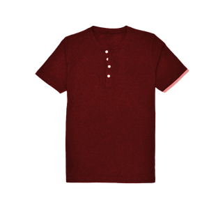 T-shirt Henley personnalisé 100% coton pour homme, col boutonné décontracté, manches courtes, coupe régulière, séchage rapide, respirant, 180 grammes, uni - Product Image 6