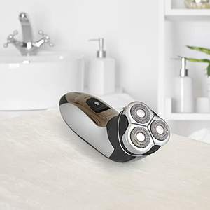 Afeitadora Eléctrica Rotatoria de Triple Cuchilla, IPX7, Lavable, Recortadora para Cara y Cuerpo, Portátil, con Batería Reemplazable, para RV - Product Image 3