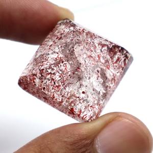 Cabujón de piedras preciosas de corte facetado de rutilo Super Seven amatista natural de 70 quilates - Product Image 1