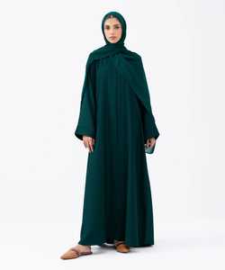 Vêtements islamiques 2025, abaya de luxe en nida brodée, abaya modeste ouverte pour femmes, robe musulmane - Product Image 5