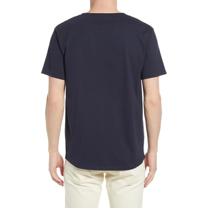 Camiseta de Verano Casual de Manga Corta con Cuello Redondo, 100% Algodón, Color Sólido, con Estampado Digital, Transpirable y de Secado Rápido para Hombre - Product Image 2