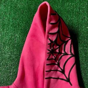 Sweat à capuche unisexe en coton 100% solide, extra large, rose, manches longues, style Harajuku, hip hop, Y2K, séchage rapide, respirant - Product Image 4