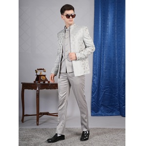 Costume trois pièces gris foncé classique en vente chaude, blazer sur mesure pour les affaires, les mariages et les événements formels, disponible pour le prix d'exportation - Product Image 3