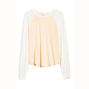 Camiseta de manga larga Colorblock con mangas raglán para mujer personalizada para hombre - Product Image 4