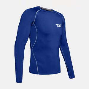 Camisa de compresión hecha a medida para hombres con impresión por sublimación para atletas Camisa de compresión para hombres - Product Image 5