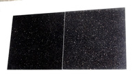 Carreaux de granit noir Galaxy poli de conception moderne haut de gamme 305x305mm, épaisseur 10mm, durables, découpés sur mesure, pour murs et sols intérieurs, 5+