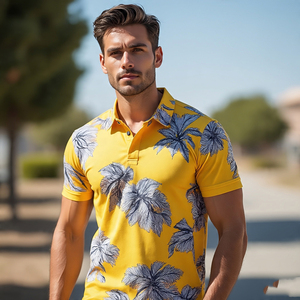 Sublimación Poliéster Golf Camiseta Hombre Logotipo personalizado Impreso Camiseta Polo Hombres 100% Poliéster Sublimación Polo Camisa Hombre - Product Image 5