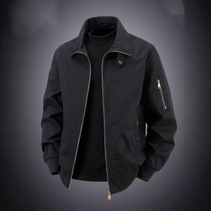 Chaqueta de trabajo de inspiración vintage para hombre, estilo informal con cierre de cremallera, ropa ligera para exteriores para primavera y otoño, logotipo frontal - Product Image 6