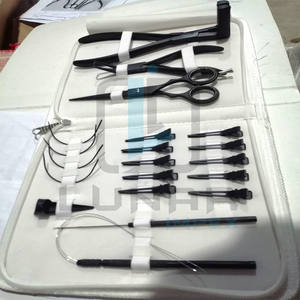 LUNAR New Pro Tape Press Plier Kit de herramientas para extensiones de cabello en negro mate Acero inoxidable Nylon Etiquetado de marca personalizado disponible - Product Image 2