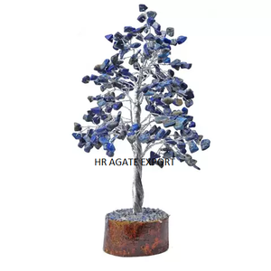 Amatista 300 Chips alambre dorado árbol de piedras preciosas respetuoso con el medio ambiente cristal curativo tallado estatuilla para Año Nuevo chino decoración del hogar - Product Image 3
