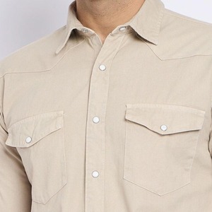 เสื้อเชิ้ตผู้ชายลายทาง ผ้าฝ้ายระบายอากาศ แขนยาว สไตล์ลำลอง ทรงเข้ารูป ติดกระดุม ดีไซน์ทันสมัย สไตล์ไฮสตรีท รับตัดตามสั่ง - Product Image 5