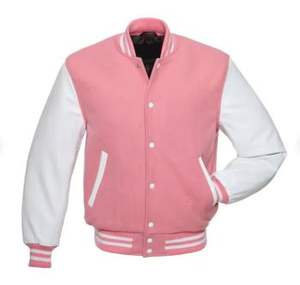 Blouson baseball universitaire unisexe manches longues Street Wear col à capuche fermeture éclair chenille broderie polyester design vierge - Product Image 5