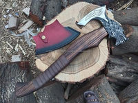 Tête de hache Viking de qualité industrielle supérieure, manche en bois, acier au carbone pour projets de bricolage en extérieur, logo personnalisé OEM, vente exclusive, 1 kg