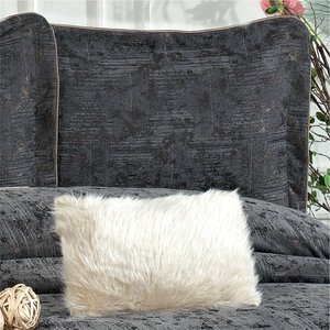 Guzide Sara Anthracite Grey 4-Piece Customized Classic Luxury Home <b>Bedspread</b> <b>Set</b> 100% Chenille Organic Woven Striped Washable An - Product Image 3