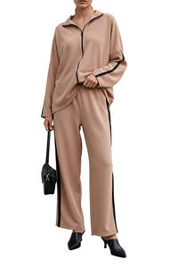 Survêtement pour femmes sur mesure avec logo personnalisé, 2 pièces, tenue de sport, sweat-shirt et jogging - Product Image 4