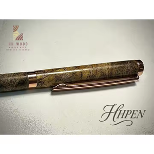 Fabriqué de manière experte au Vietnam Premium Quality Burl Wood 0.7mm Stylos à bille Largeur d'écriture pour les amateurs de café en gros - Product Image 4