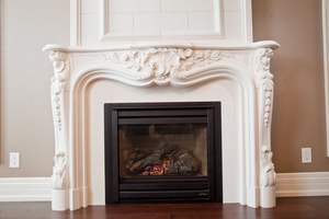 Cheminées en marbre blanc luxueusement fabriquées à la main, sculptures complexes et designs élégants pour une utilisation intérieure et extérieure dans le salon - Product Image 2