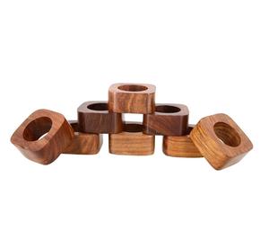 Porte-serviettes en bois d'acacia luxueux pour table à manger, taille personnalisée, nouveau design, qualité supérieure, porte-serviettes en bois en gros - Product Image 5