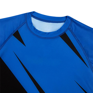 Nueva Camiseta Deportiva OEM con Cuello Redondo y Manga Corta, de Spandex/Nylon, Transpirable, de Secado Rápido, Personalizable, Protección UV, para Hombre - Product Image 5