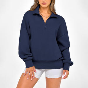 Sudadera de mujer con logotipo personalizado y bordado estampado, Jersey cómodo diseñado para trajes diarios informales de moda con estilo - Product Image 4