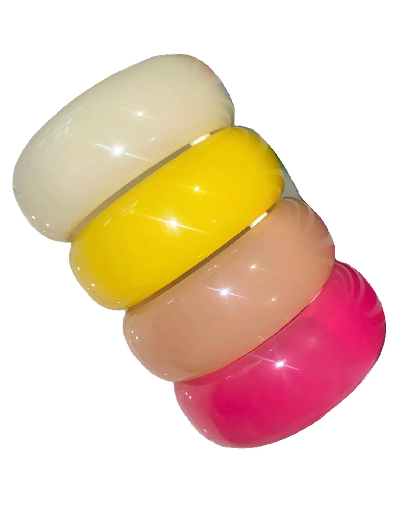 2023 thanh lịch & hợp thời trang nhựa Cổ Tay Bangle cho phụ nữ Bangle quyến rũ Vòng đeo tay đầy màu sắc Acrylic dễ thương kẹo rùa Chunky Cuff