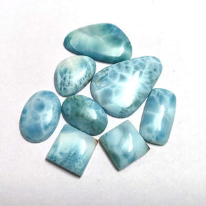 8 piezas de Larimar Natural de 16mm a 37x25mm Rectángulo Oval cuadrado Fancy Cabochon 128,35 Cts Iroc Ventas Piedra de alta calidad US $58,67 - Product Image 3