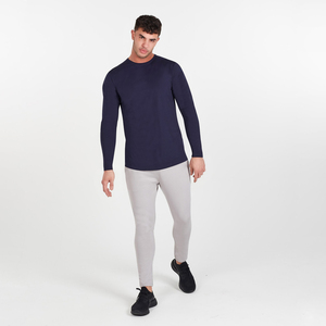 T-shirts pour hommes de coupe ajustée personnalisée avec une bonne qualité/T-shirt à manches longues pour hommes en gros - Product Image 6