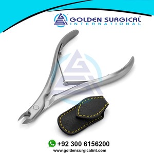 Outil de manucure en vrac, coupe-cuticules professionnel standard, acier inoxydable, coupe-cuticules aiguisé dans un étui en cuir - Product Image 4