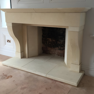 Chimenea de mármol de estilo moderno, hecha a mano, hecha a mano, piedra Natural, calidad superior, acabado de lujo, pedido de una pieza - Product Image 2