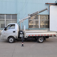 Grue de levage compacte hydraulique pliable HAOY de 1,8 tonne avec télécommande sans fil pour la ferme, l'atelier et les levages en extérieur