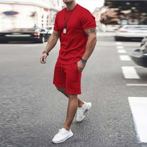Ensemble short 2 pièces pour homme, ensemble short et t-shirt à manches courtes pour homme, survêtement décontracté - Product Image 6