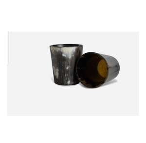 Verre de corne d'animal unique traditionnel avec gravure d'initiales personnalisées pour les acheteurs de verres de luxe à un prix abordable - Product Image 4