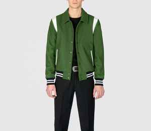 Meilleures ventes, vestes en laine brodées High Street pour hommes, vestes d'université pour hommes, veste universitaire de baseball personnalisée à manches en cuir - Product Image 1