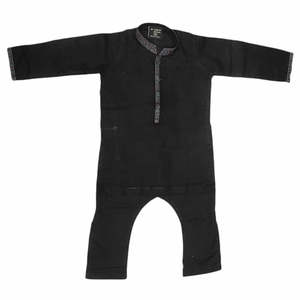 Shalwar Kameez Bordado para Niños - Negro - Product Image 1