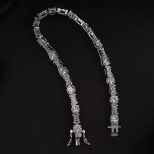 สร้อยข้อมือเทนนิสสำหรับผู้หญิงที่มีดีไซน์ไม่ซ้ำใครขายดีสร้อยข้อมือเพชรโมอิสสีเงิน944 10K 14K สร้อยข้อมือทองคุณภาพดี - Product Image 3