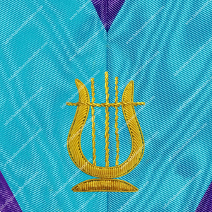 Collier d'officier maçonnique Regalia maître de la musique pour Memphis Misraim Rite unisexe église adulte accessoire - Product Image 2