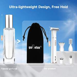 Afeitadora Eléctrica Recargable 5 en 1 para Mujer, Resistente al Agua IPX7, Lavable, para Rostro, Cuerpo, Área del Bikini, Piernas, Nariz y Orejas - Product Image 5