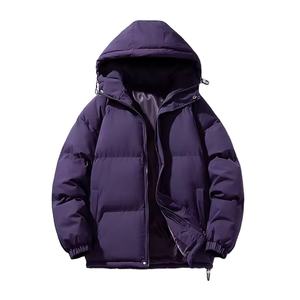 Autumn Warm High Street <b>Hip</b> Hop Hooded Windproof Breathable Casual <b>Padded</b> Bubble Puffer Jacket with Patchwork Design <b>for</b> Men - Product Image 6