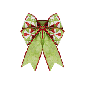 En gros, Nœuds <span class=keywords><strong>de</strong></span> Noël pour emballage floral, Nœuds en ruban <span class=keywords><strong>de</strong></span> jute à motif flocon <span class=keywords><strong>de</strong></span> neige, Nœuds torsadés en chenille, Nœuds pendentifs pour décoration <span class=keywords><strong>de</strong></span> fête - Product Image 3